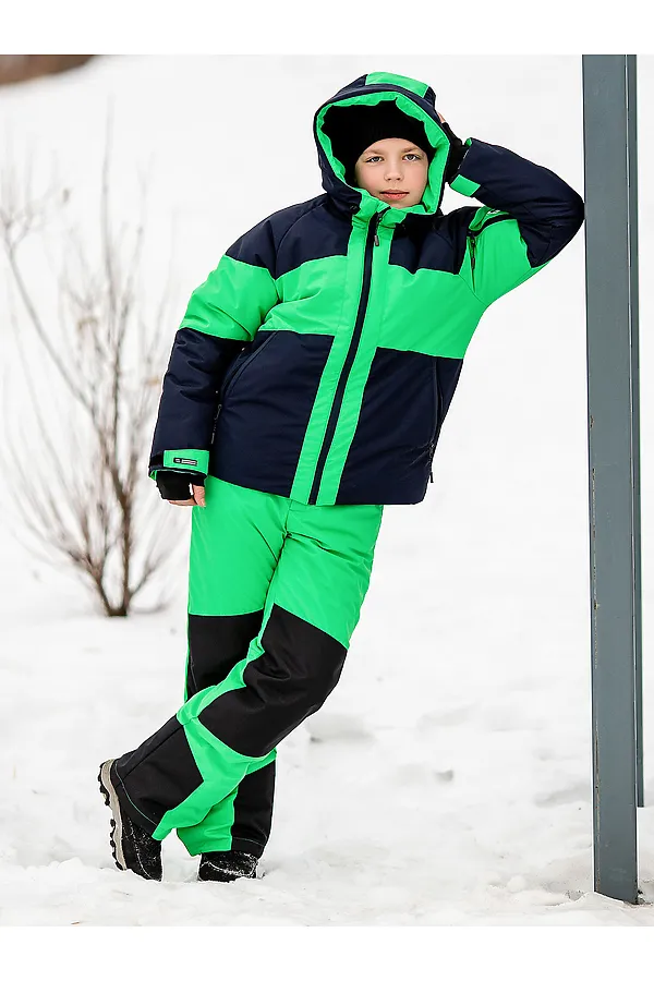 Комплект (Куртка+Полукомбинезон) BATIK, ультразеленый - фото 2