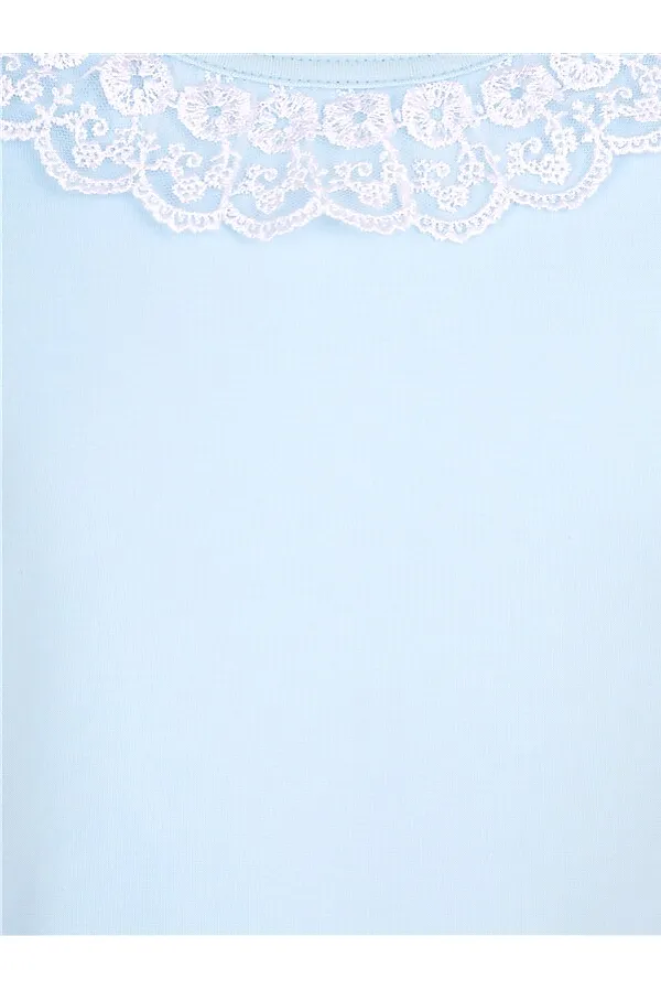 Лонгслив  АПРЕЛЬ, светло-голубой109+белый - фото 2