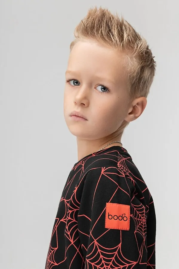 Костюм (Свитшот+Брюки) BODO, черный (красный) - фото 2