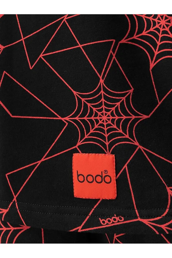 Костюм (Футболка+Шорты) BODO, черный (красный) - фото 2