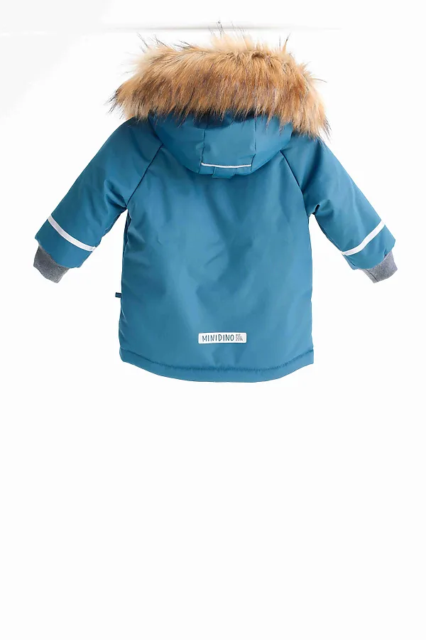 Куртка-парка Super атлантик MINIDINO, атлантик - фото 2