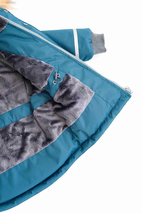 Куртка-парка Super атлантик MINIDINO, атлантик - фото 2