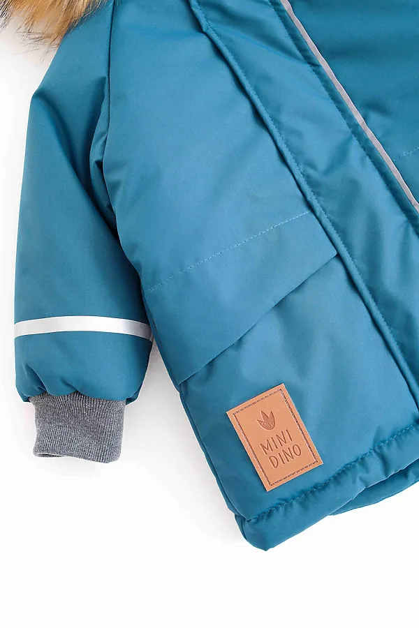 Куртка-парка Super атлантик MINIDINO, атлантик - фото 2