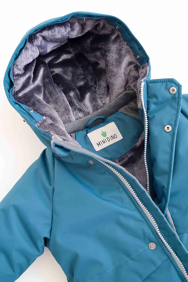 Куртка-парка Super атлантик MINIDINO, атлантик - фото 2