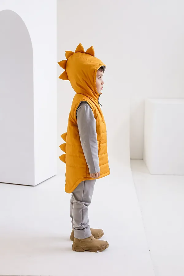 Жилет Дино горчица MINIDINO, горчица - фото 2