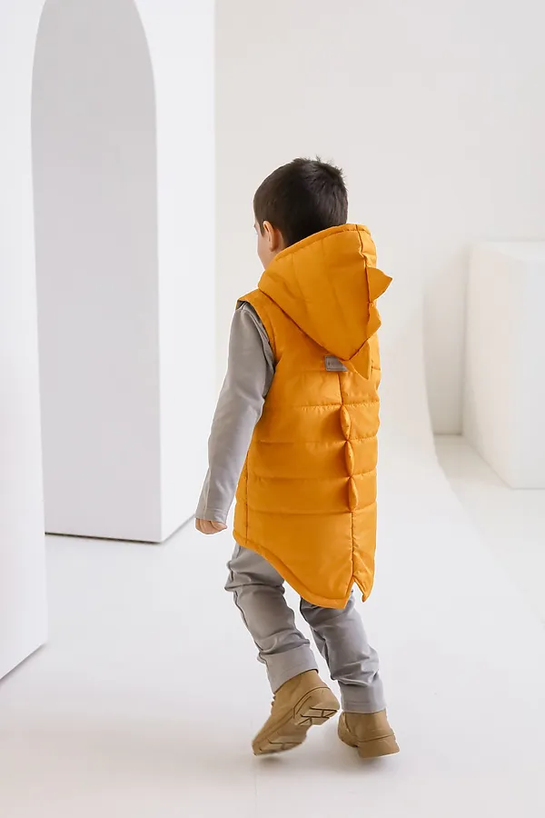 Жилет Дино горчица MINIDINO, горчица - фото 2