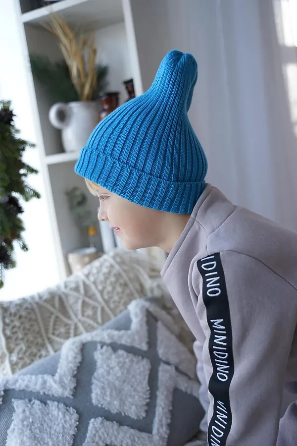 Шапка Тыковка бирюза MINIDINO, бирюза - фото 2