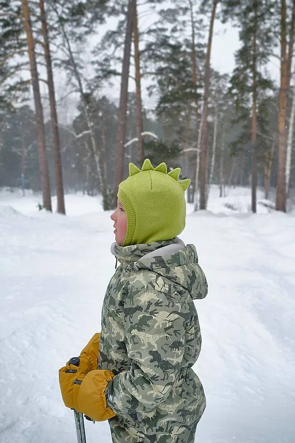 Шлем Дино фисташка на х/б  подкладке 2.0 MINIDINO, фисташка - фото 2
