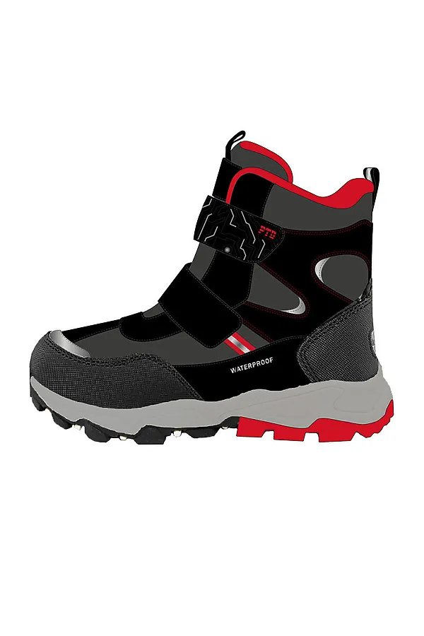 Ботинки  PLAYTODAY, черный,серый,оранжевый - фото 2