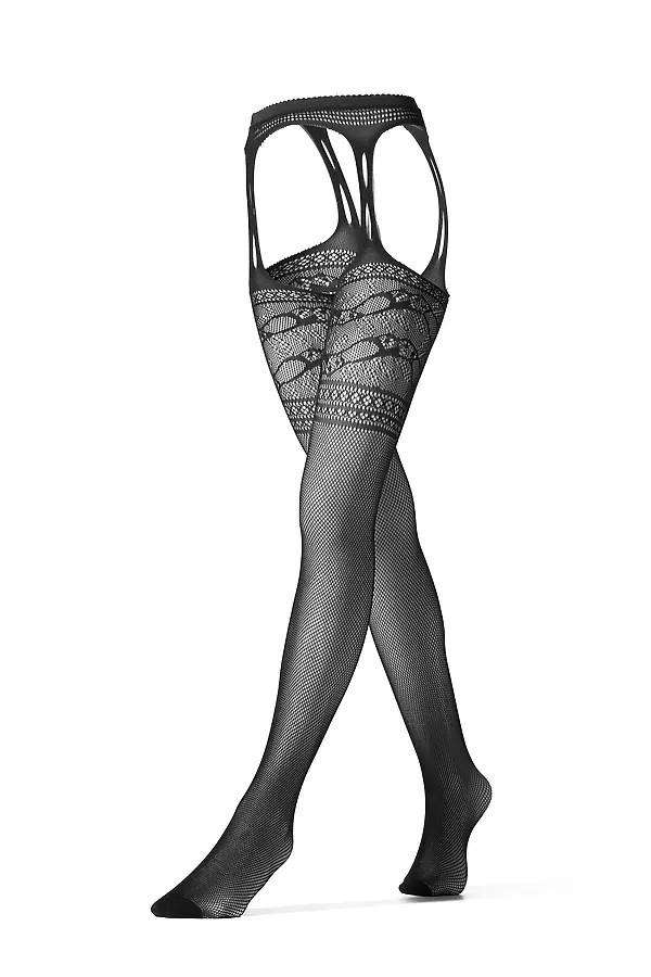 Колготки "Мистификация" LE CABARET, черный - фото 2