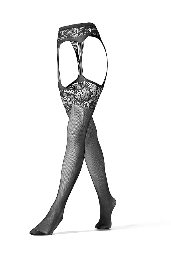 Колготки "Дикая орхидея" LE CABARET, черный - фото 2