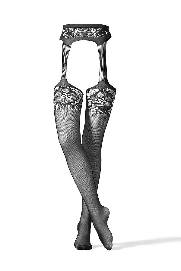Колготки "Дикая орхидея" LE CABARET, черный - фото 2