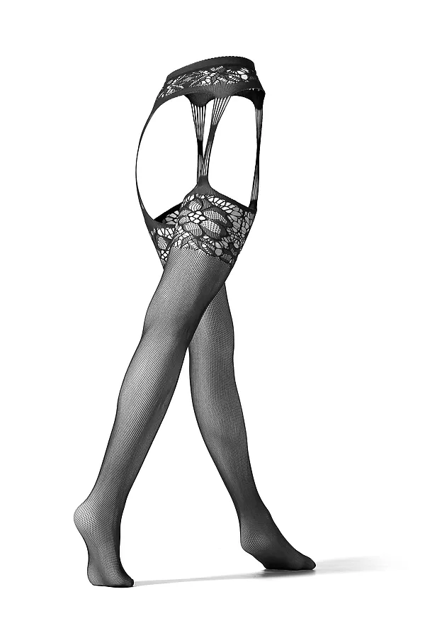 Колготки "Дикая орхидея" LE CABARET, черный - фото 2