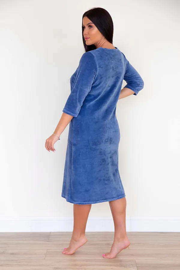 Халат LIKA DRESS, индиго - фото 2