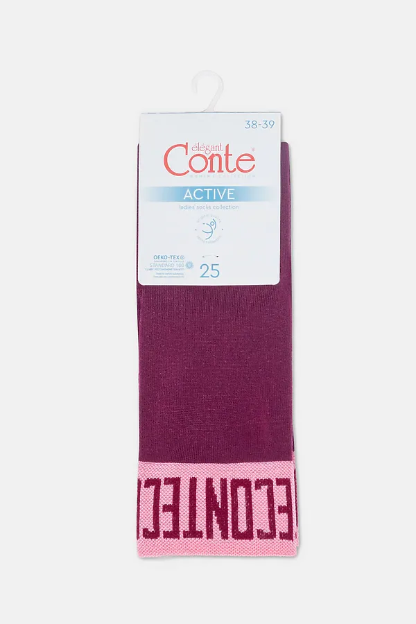 CONTE ACTIVE Носки женские (удлиненные) CONTE ELEGANT, лиловый - фото 2