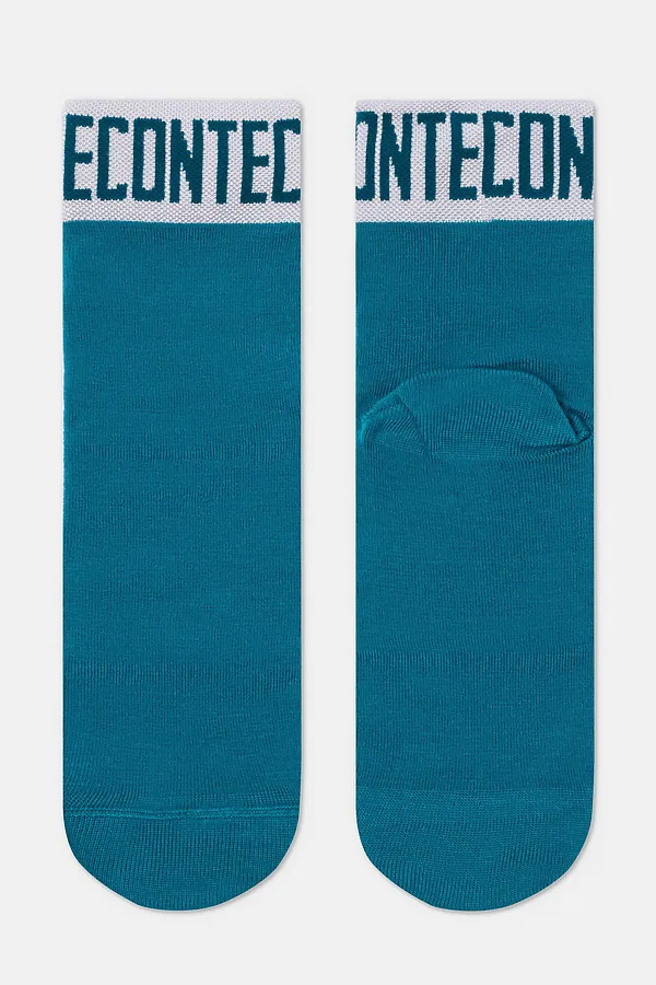 CONTE ACTIVE Носки женские (удлиненные) CONTE ELEGANT, темно-бирюзовый-белый - фото 2