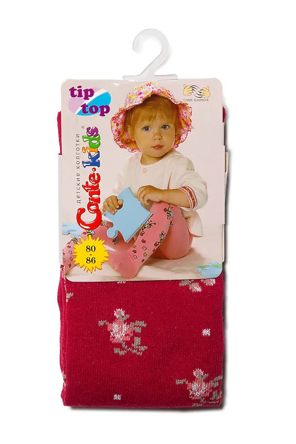 Колготки CONTE KIDS, бордо - фото 2