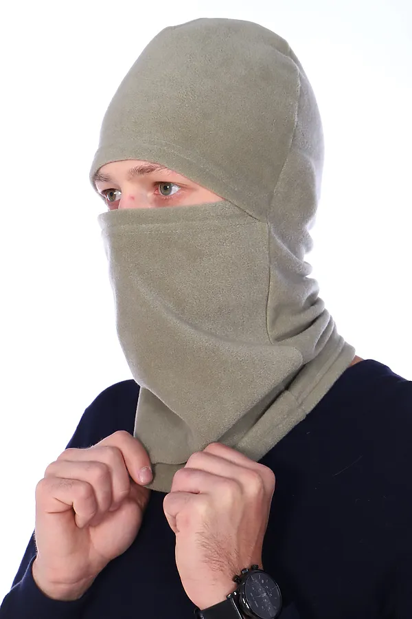 Балаклава из флиса НАТАЛИ, оливковый - фото 2
