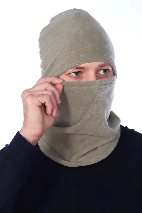 Балаклава из флиса НАТАЛИ, оливковый - фото 2