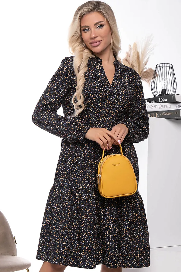 Платье "Игривое настроение" LADY TAIGA, темно-синее - фото 2