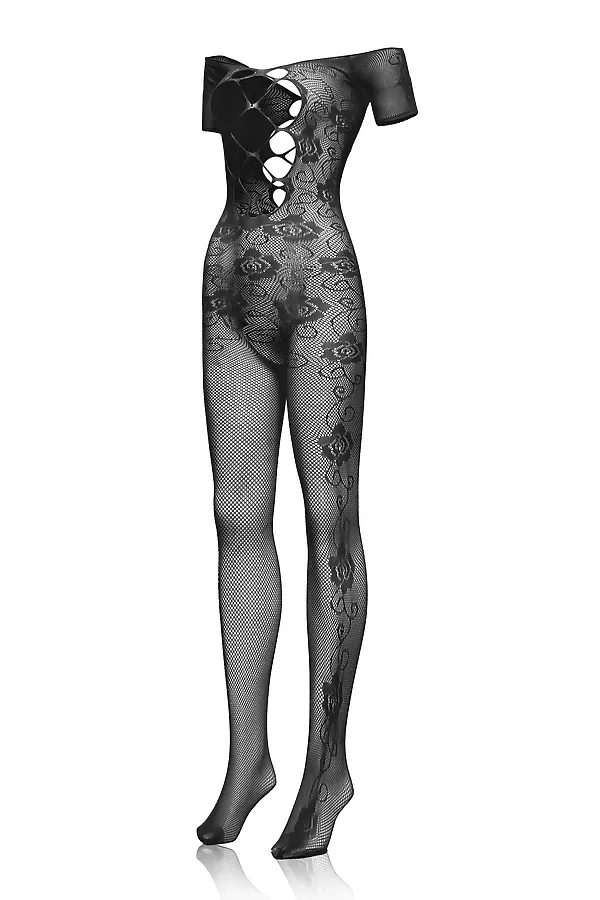 Эротический комбинезон "Ангел ночи" LE CABARET, черный - фото 2