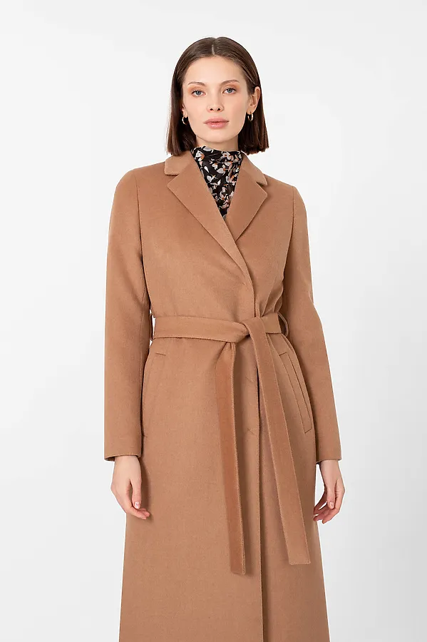 Пальто POMPA, кэмел - фото 2