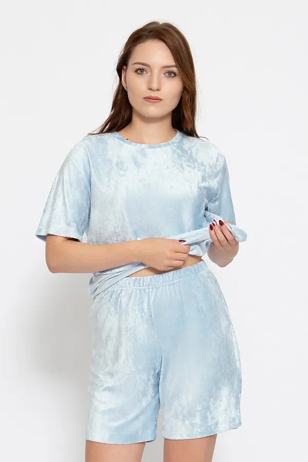 Комплект (Футболка + Шорты) CRB, голубой - фото 2