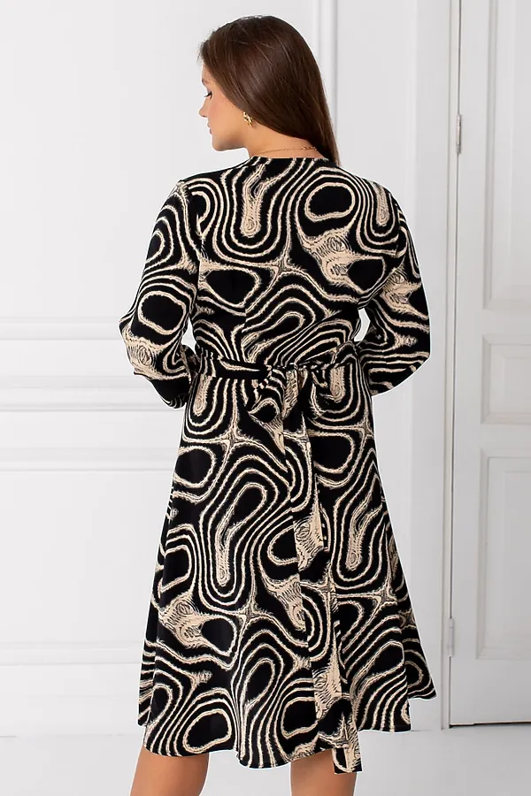 Платье TOOK A LOOK, черно-бежевый - фото 2