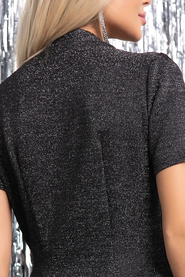 Платье "Ах, какая женщина" LADY TAIGA, мерцающий чёрный - фото 2