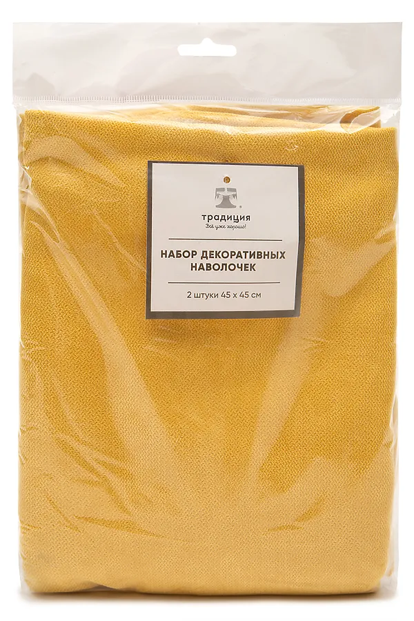 Наволочка декоративная Традиция 45х45 - 2 шт. , канвас, арт. 2622 НАТАЛИ, песочный - фото 2