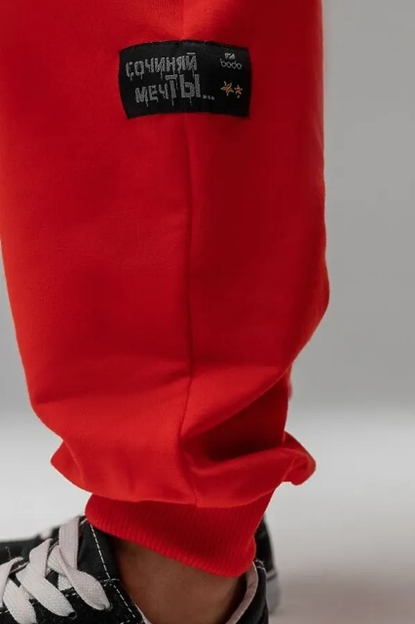 Костюм (Толстовка+Брюки) BODO, красный - фото 2