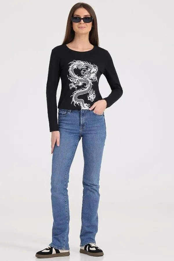 Лонгслив  АПРЕЛЬ, черный - фото 2