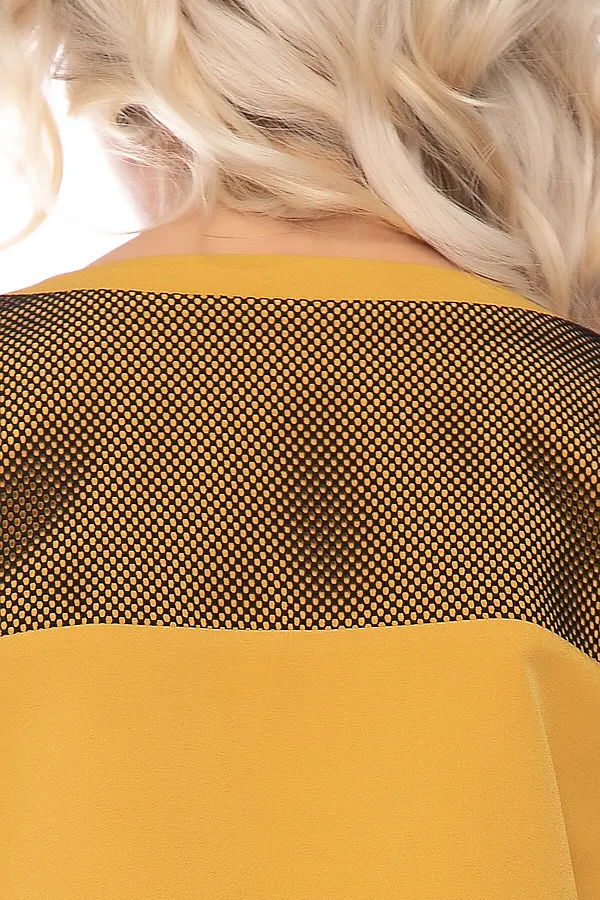 Платье "Модная Леди" LADY TAIGA, горчица - фото 2