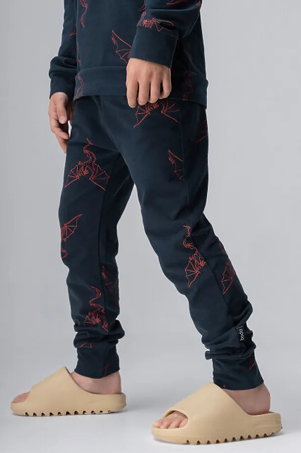 Костюм (Свитшот+Брюки) BODO, темно-синий (красный) - фото 2