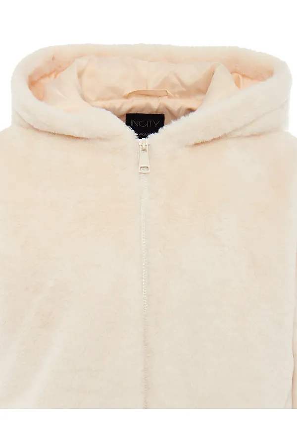 Полушубок INCITY, белый натуральный - фото 2