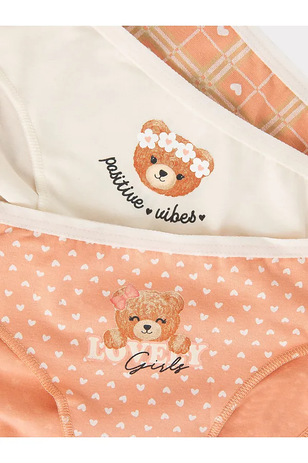 Трусы 3шт. MARK FORMELLE, сердечки на коралловом - фото 2