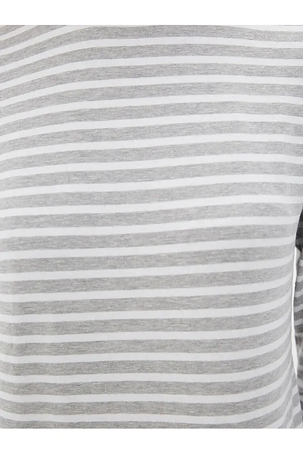 Платье INCITY, серый меланж-белый - фото 2