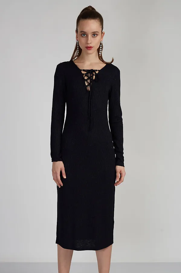 Платье INCITY, темно-синий - фото 2