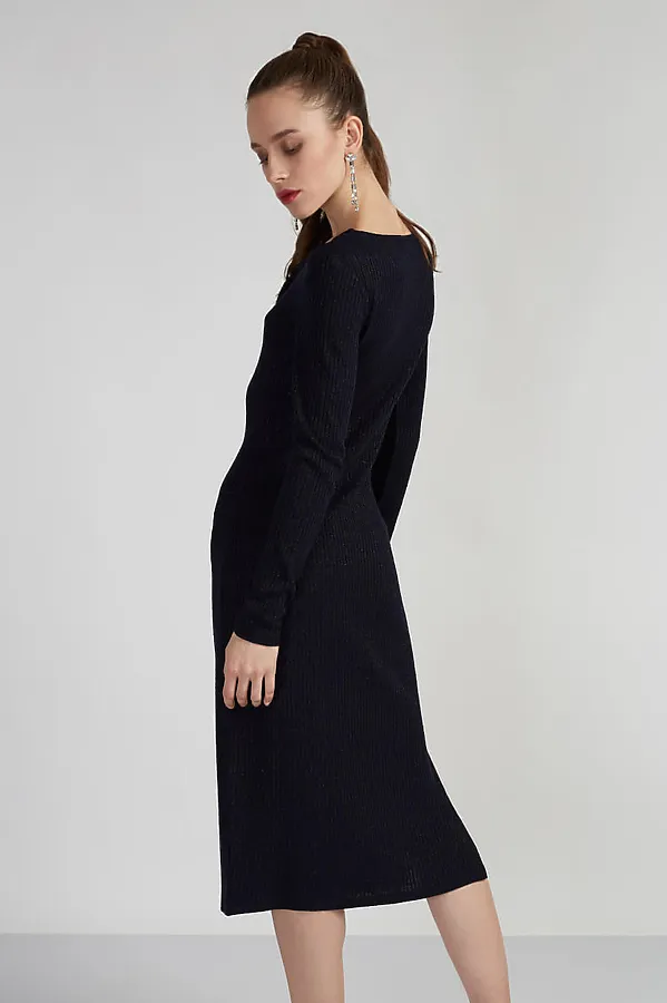 Платье INCITY, темно-синий - фото 2