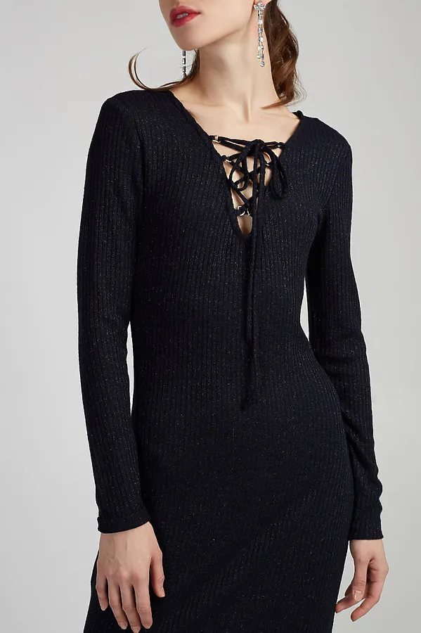 Платье INCITY, темно-синий - фото 2