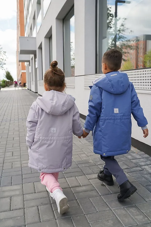 Парка 2022 демисезон деним MINIDINO, деним - фото 2