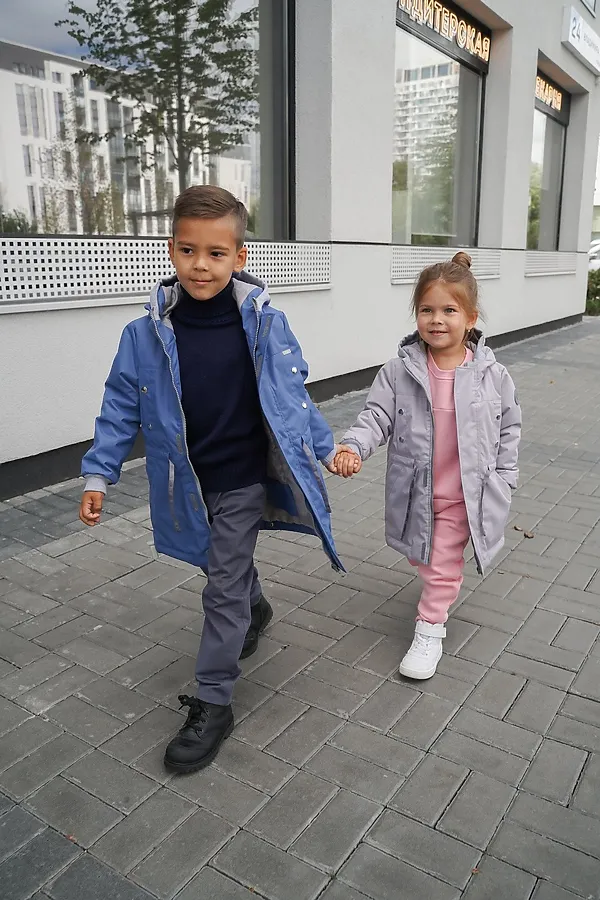 Парка 2022 демисезон деним MINIDINO, деним - фото 2