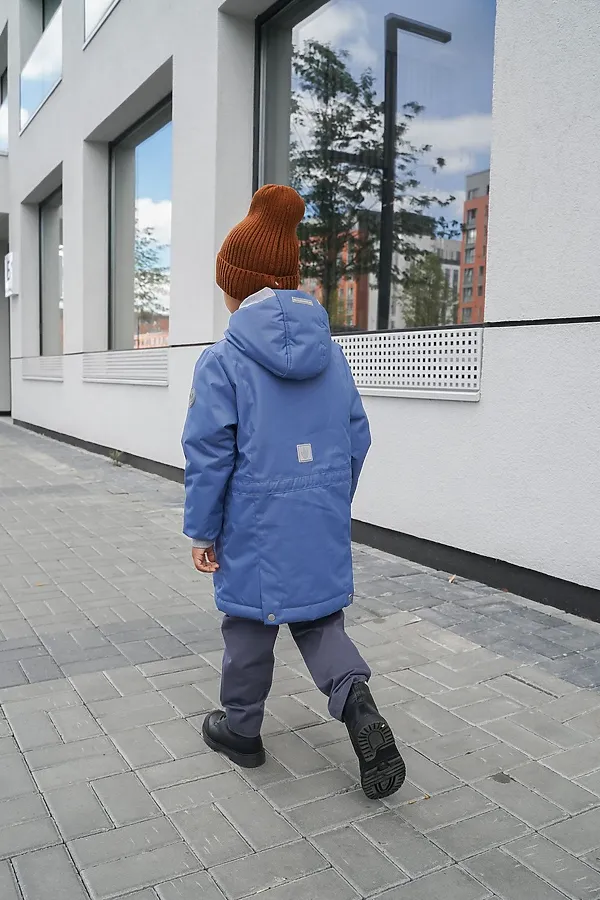 Парка 2022 демисезон деним MINIDINO, деним - фото 2