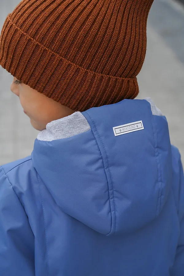 Парка 2022 демисезон деним MINIDINO, деним - фото 2