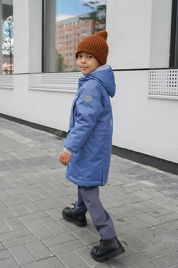 Парка 2022 демисезон деним MINIDINO, деним - фото 2