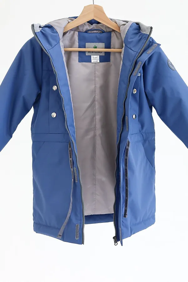 Парка 2022 демисезон деним MINIDINO, деним - фото 2