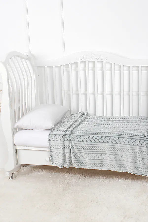 Плед ПЛВ НАТАЛИ, серо-зеленый - фото 2