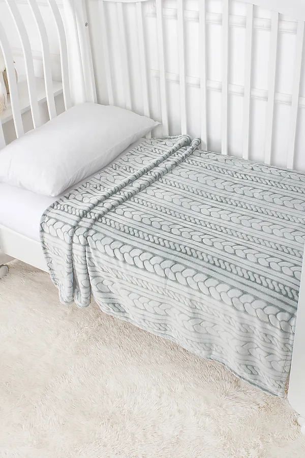 Плед ПЛВ НАТАЛИ, серо-зеленый - фото 2