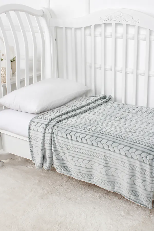 Плед ПЛВ НАТАЛИ, серо-зеленый - фото 2