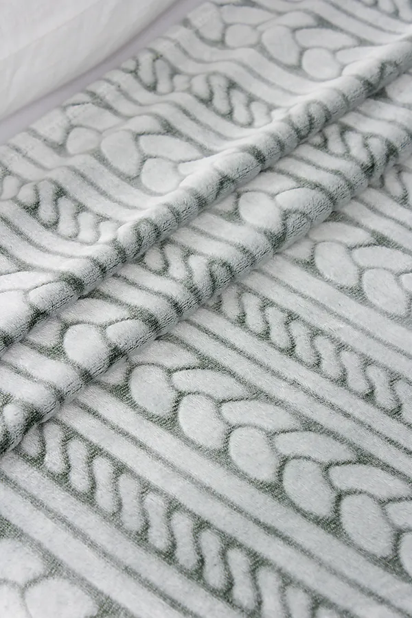 Плед ПЛВ НАТАЛИ, серо-зеленый - фото 2